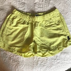 Yellow Patagonia shorts